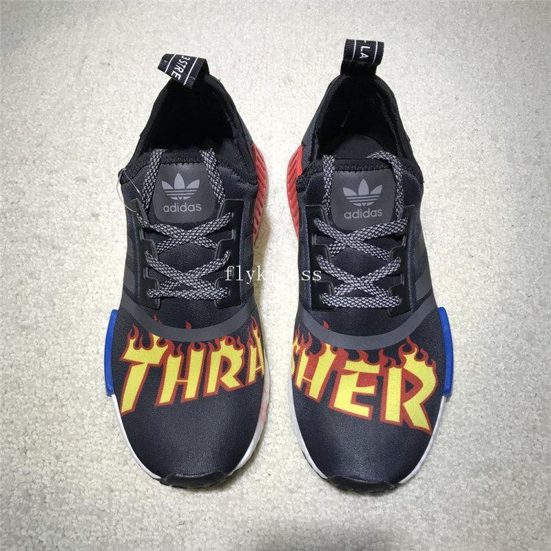 Thrasher X Adidas NMD Black Real Boost